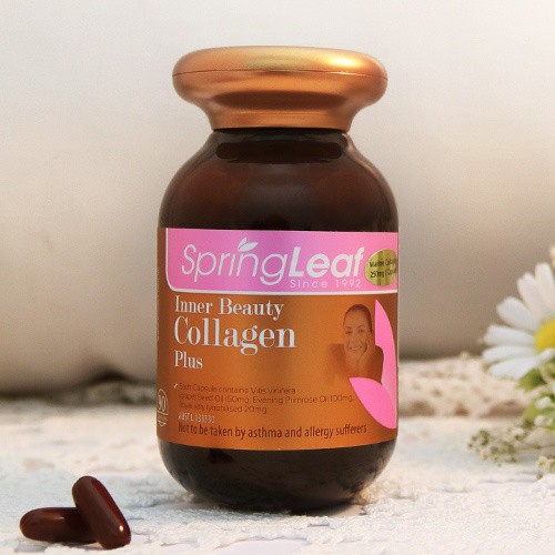 [Hàng Chuẩn Úc] Collagen SPRING LEAF 6 IN 1 Colagen, anh thảo, sữa ong chúa, nhau thai cừu, zin c, inner cấp nước