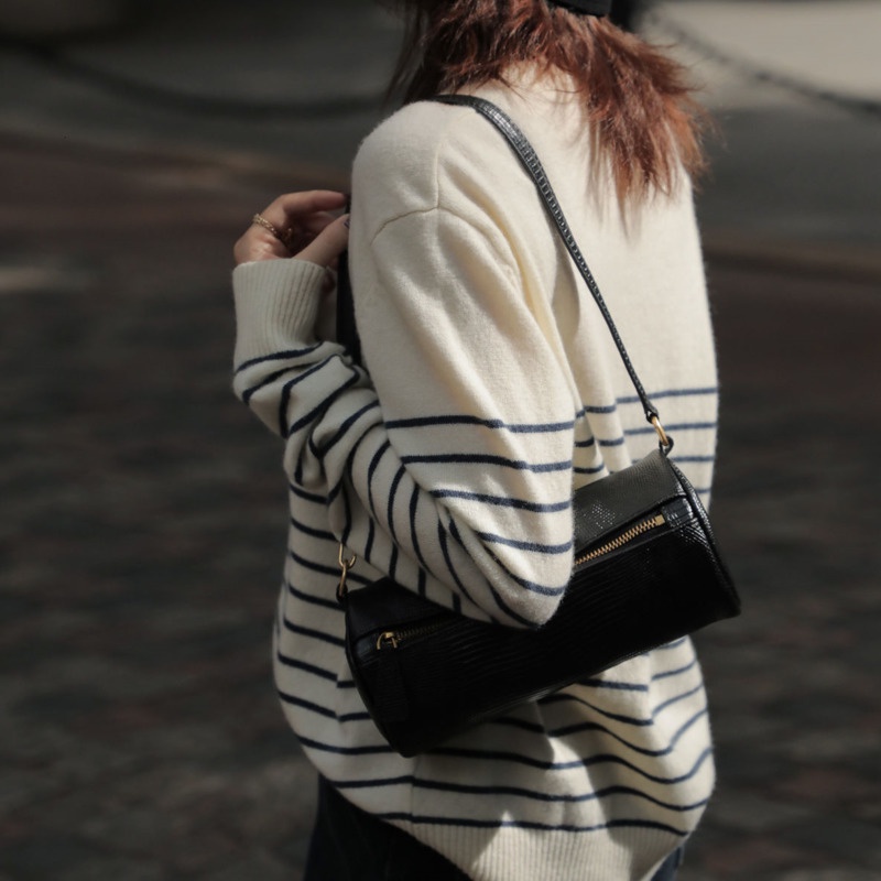 Áo sweater cổ tròn mặc tròng kẻ sọc kiểu Hàn Quốc giản dị cho nữ | WebRaoVat - webraovat.net.vn