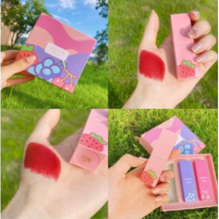 [Hàng mới về] Bộ 3 son môi WETN® hương trái cây nhung lì mềm mịn dưỡng ẩm lâu trôi | BigBuy360 - bigbuy360.vn