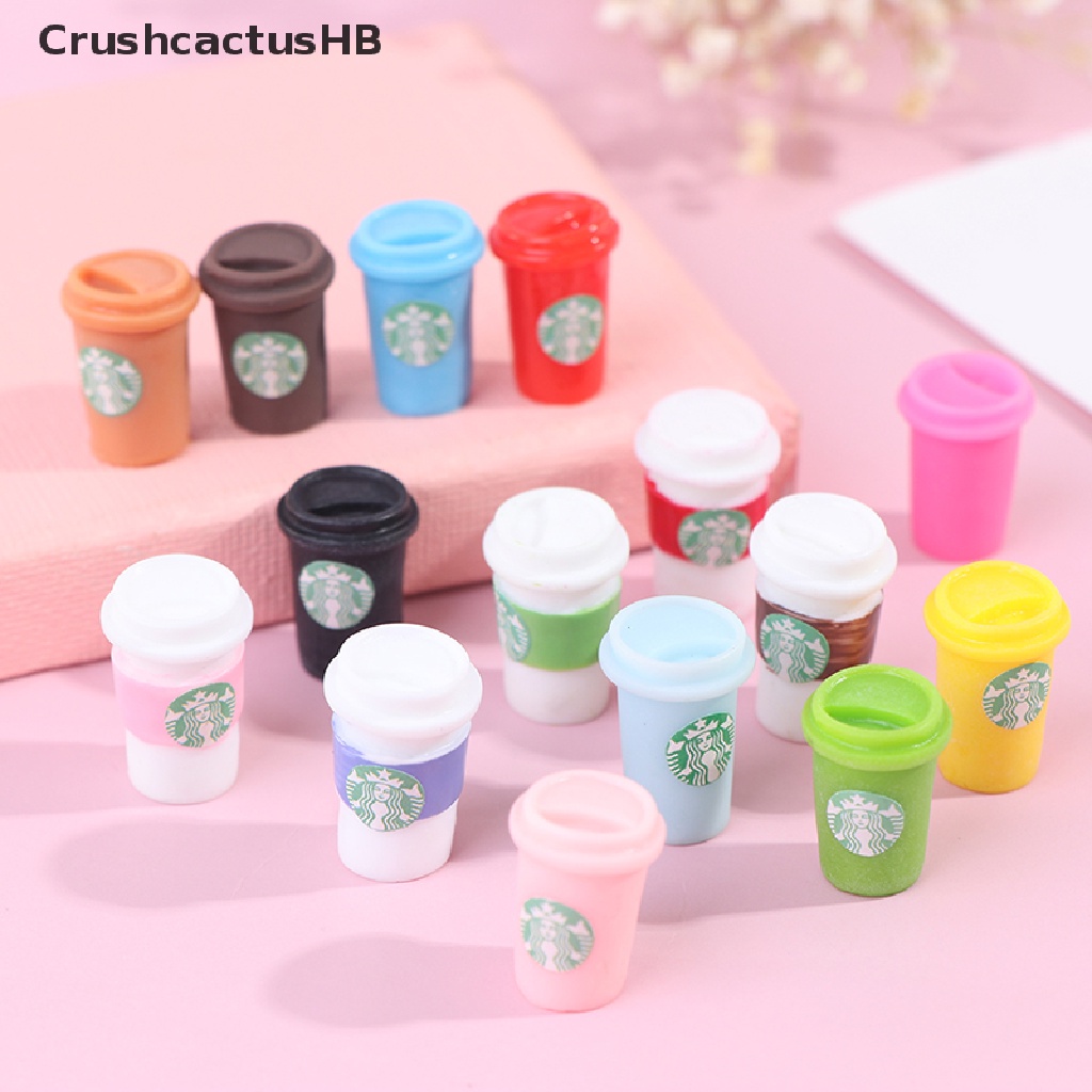 [CrushcactusHB] 3Pcs 1:12 Dollhouse Miniature Coffee Drinks Cup Model Dolls Kitchen Food Toy Hot Sell