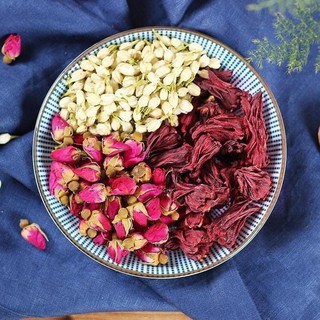 Trà hoa mix HOA HỒNG - NHÀI - HIBISCUS - SET 10 GÓI