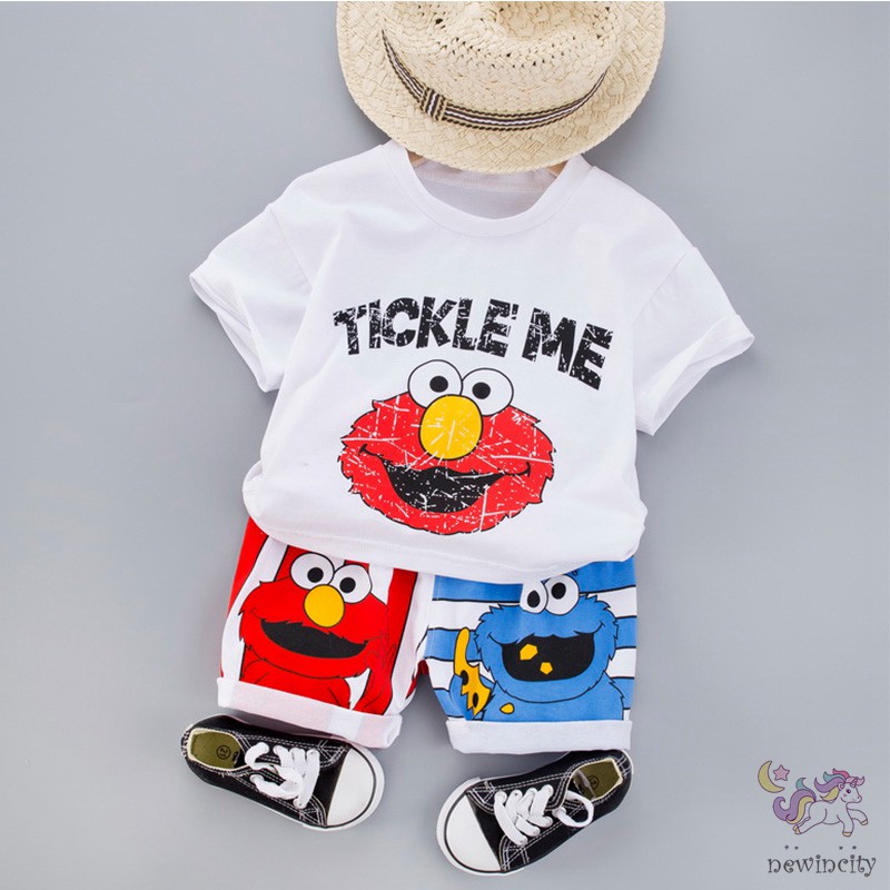 Bộ áo thun tay ngắn + quần short cho bé trai