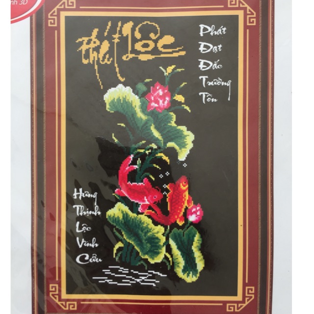 Tranh thêu 3D phát lộc 53403