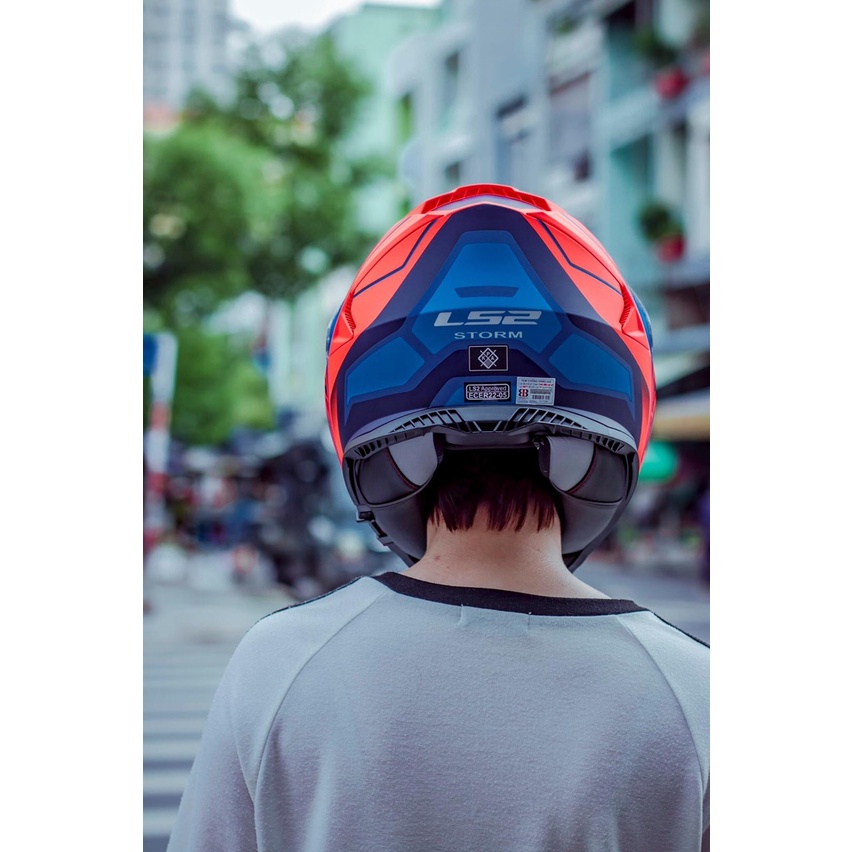 Mũ fullfacce LS2 FF800, nón bảo hiểm trùm đầu 2 kính