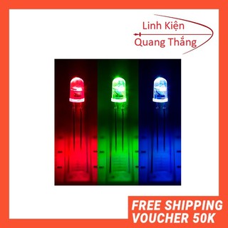 Combo 10 led 3 màu rgb 2 chân