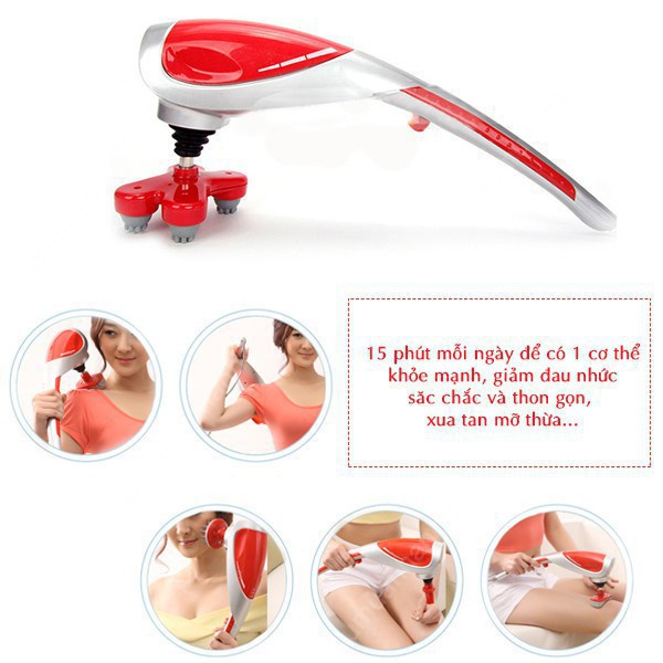 Máy mát-xa cầm tay 10 đầu Fourtech Massager King