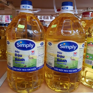 Dầu đậu nành Simply 5l (Tặng kèm hạt nêm)