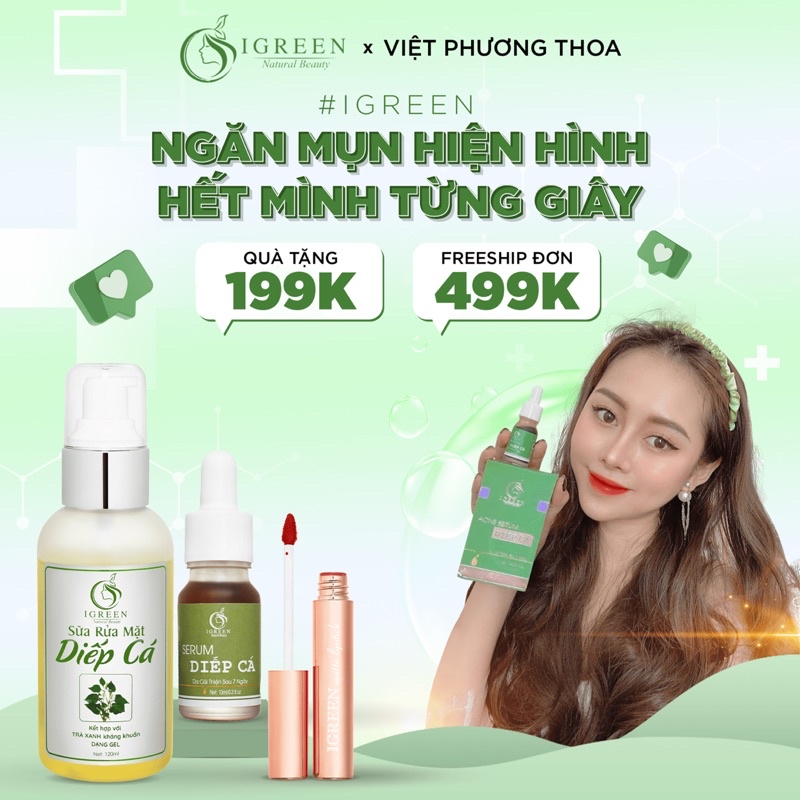 Serum IGREEN căng bóng, mịn màng