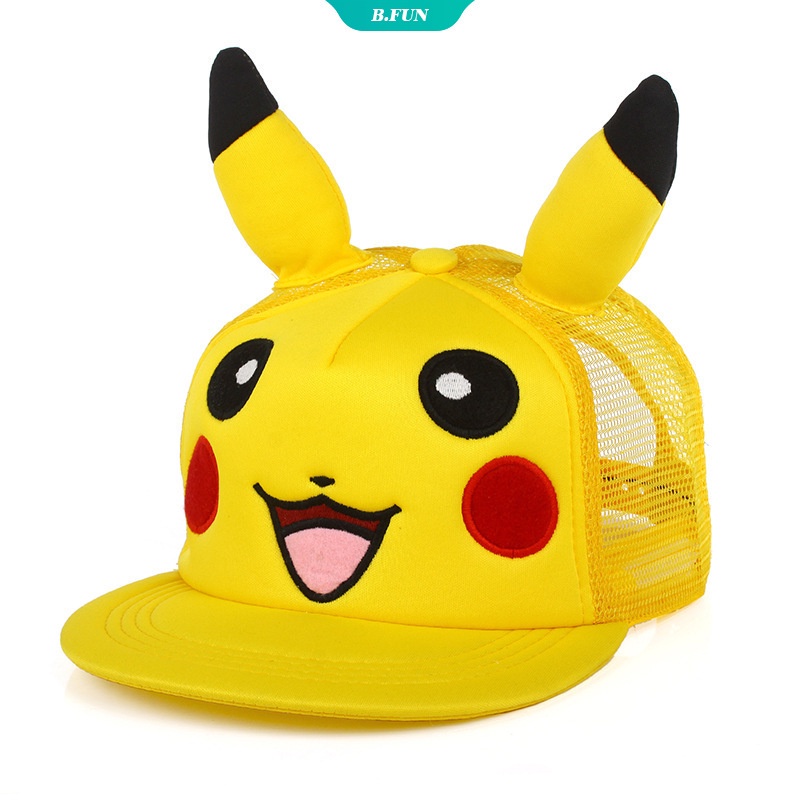 Mũ lưỡi trai họa tiết pokemon phong cách hip hop thời trang