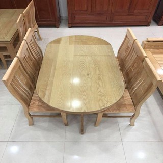 Bộ bàn ghế gỗ sồi Nga
