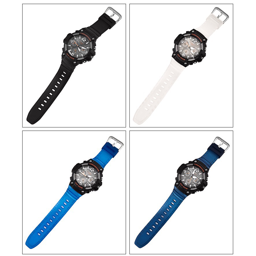 Dây đeo đồng hồ thay thế cho Casio Mcw-100H 16mm Mcw110H Hdd-S100 Wv-200 W-S220 Ae-2000 Ae-2100