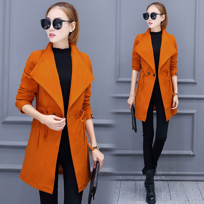 Áo khoác dạ dáng dài
