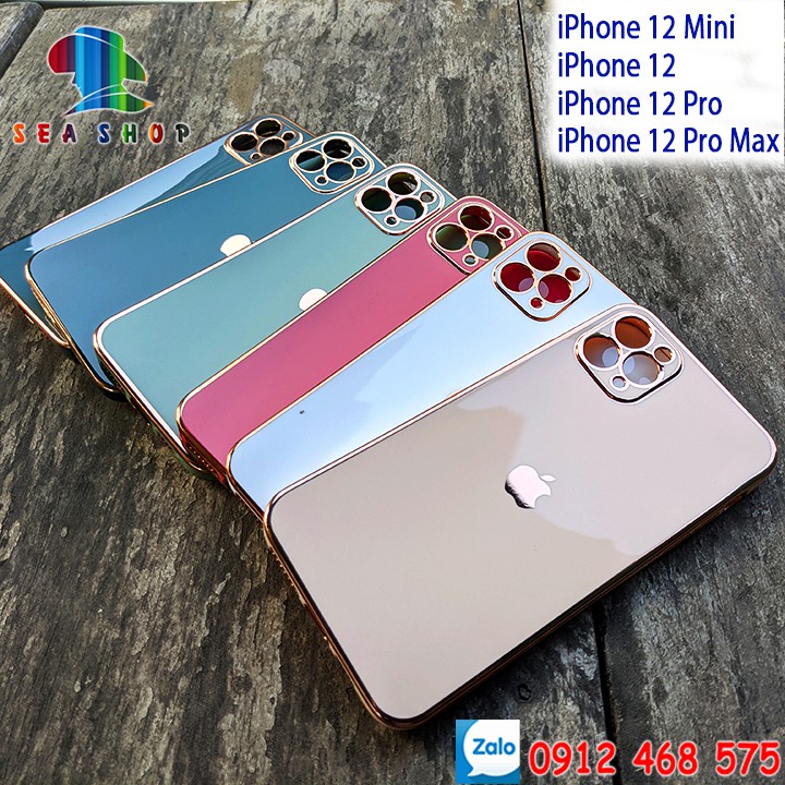 [BẢO VỆ CĂMERA] Ốp lưng iPhone XS Max, XR,11 Pro Max, 12 Mini, 12 Pro Max  -Nhựa dẻo -- VIỀN BÓNG - Thiết kế giống iP12