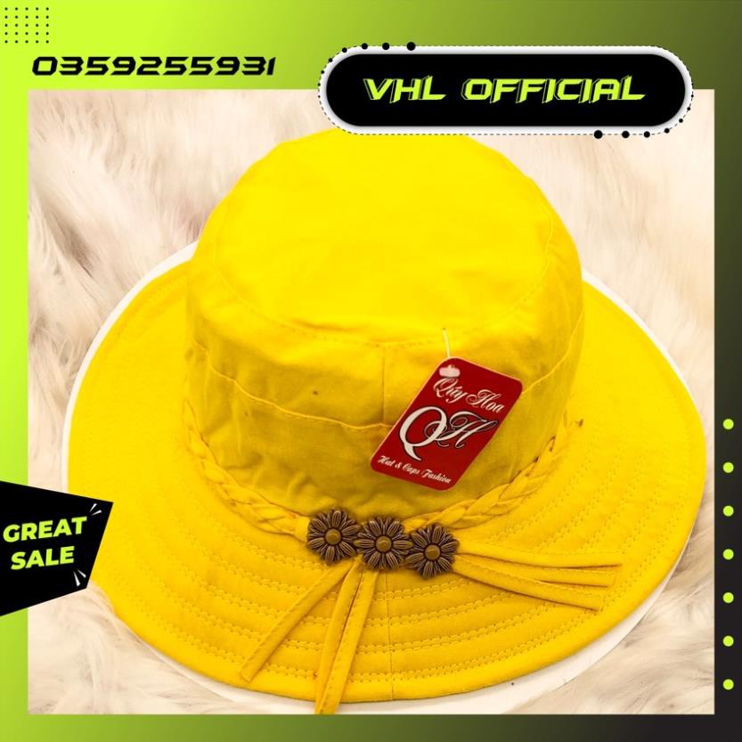 Mũ / Nón Vành- Nón Vải - Nón Đi Biển - Chất Liệu 100% Cotton - Mềm - Có Nhiều Màu Cho Khách Lựa Chọn