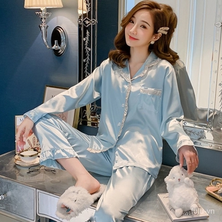  Set Đồ Ngủ Bằng Lụa Satin Thời Trang Dành Cho Nữ