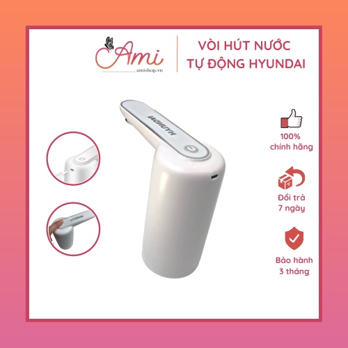 Vòi Hút Nước Nút Bấm Thương Hiệu Hyundai có sạc USB