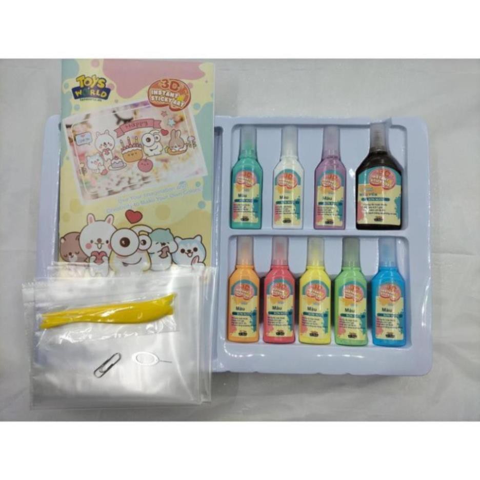 BỘ TRANH VẼ 3D PHÉP THUẬT 09 MÀU 200 HÌNH TẠO THÀNH HÌNH DÁN