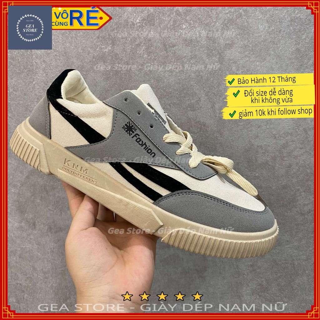 Giày thể thao nam Nỉ Tahugon kiểu dáng sneaker buộc dây cổ thấp dễ phối đồ, êm chân phù hợp đi học, đi chơi, đi làm | BigBuy360 - bigbuy360.vn