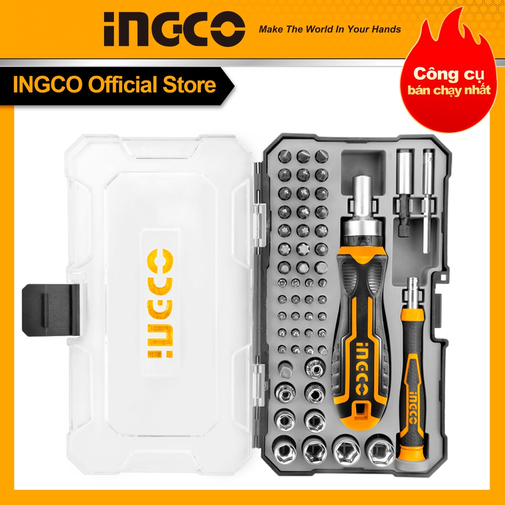 Bộ tua vít đa năng 55 chi tiết Ingco HKSDB0558