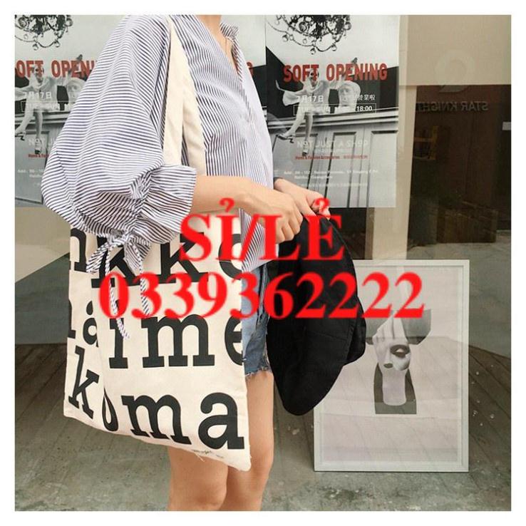 Spring INS New Style Creative Mekko Printed Shoulder Bag Canvas Backpack College Style Fashion Canvas Bag MM