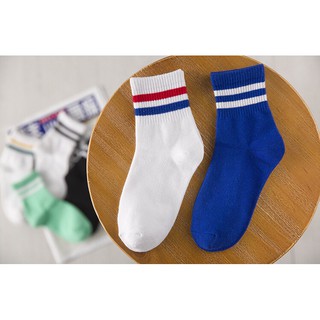 Combo 5 Đôi Tất Kẻ Cổ Cao Thời Trang TK01