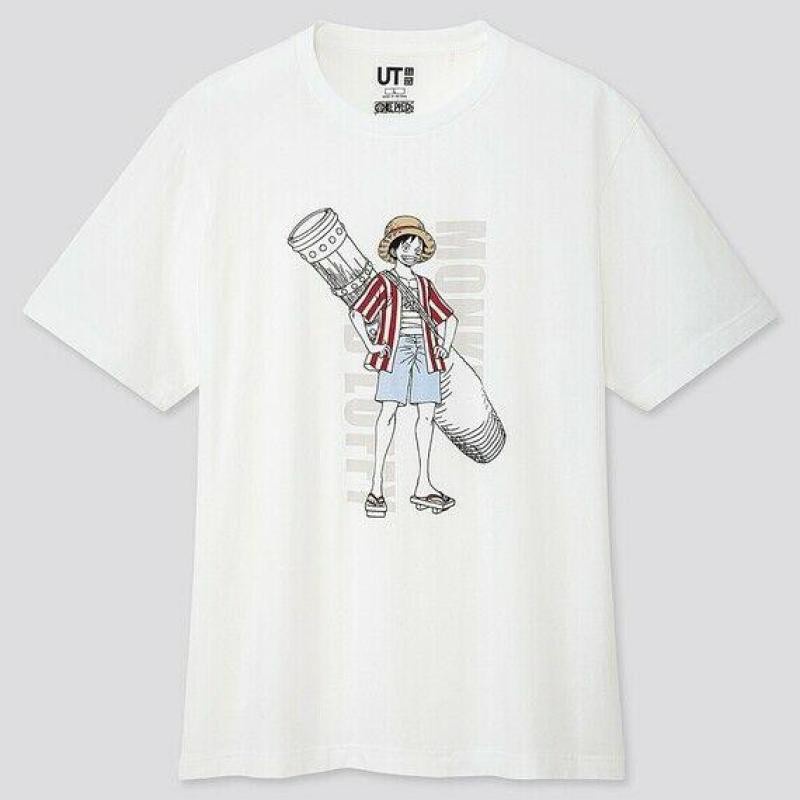 UNIQLO Áo thun 100% cotton in họa tiết One Piece thời trang cho nam