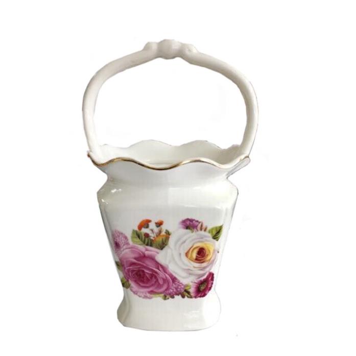 Lẵng sứ đựng dĩa thìa / giỏ sứ đưng dĩa thìa BP