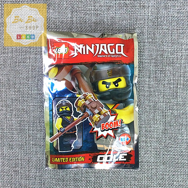 Lego Ninjago 891839 - Cole foil pack #5 - Bộ xếp hình Lego Nhân vật Cole