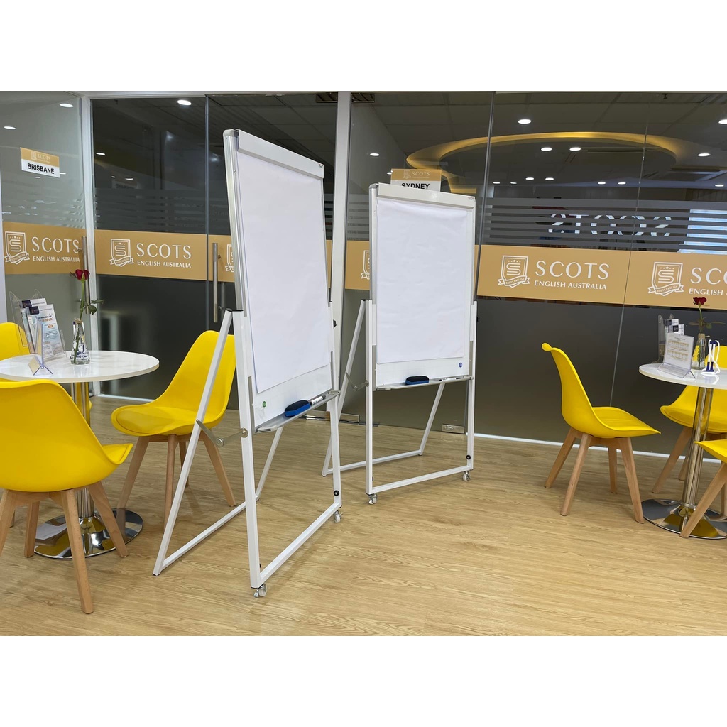 Bảng từ trắng ⚡ BẢO HÀNH 12 THÁNG ⚡ Bảng từ trắng Flipchart có chân gấp ( Tặng kèm: bút lông, bông lau, nam châm, giấy A