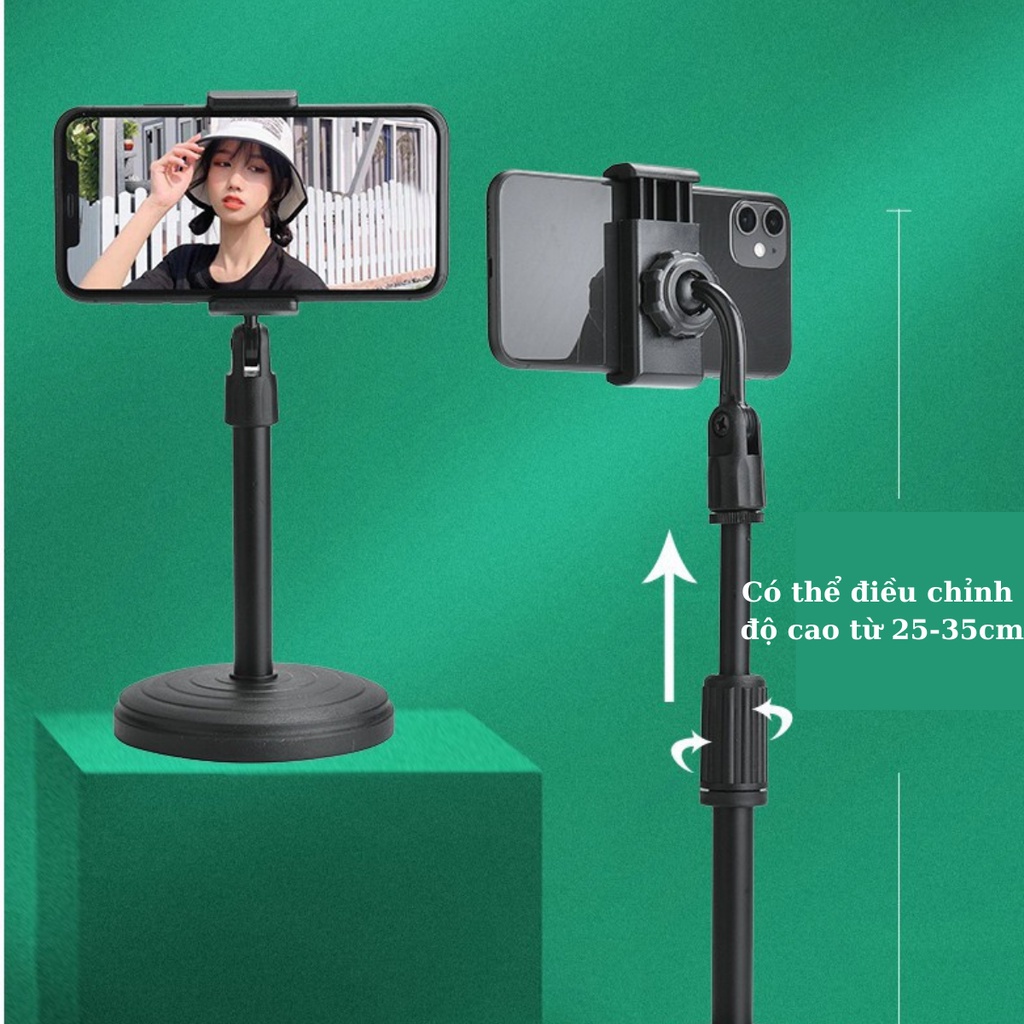 Giá đỡ điện thoại LIVEKING cao cấp bằng thép không rỉ Livestream Xem Video Ổn Định Xoay 360 Độ Quay Phim Ghi Hình