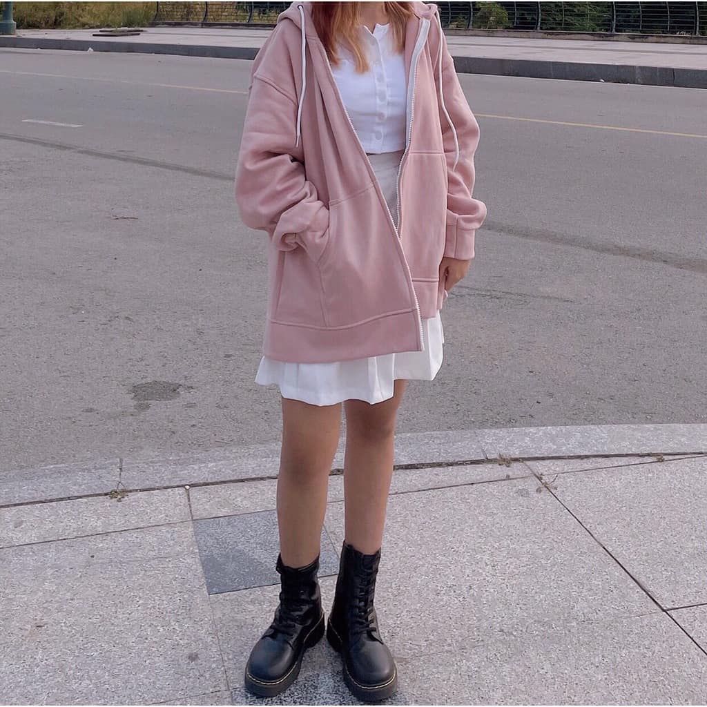 Áo Khoác Form Rộng Oversize Có Mũ Nỉ Dày Samsam4896