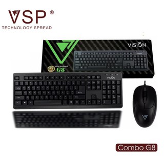 Combo Bàn phím Chuột văn phòng có dây Vision G8