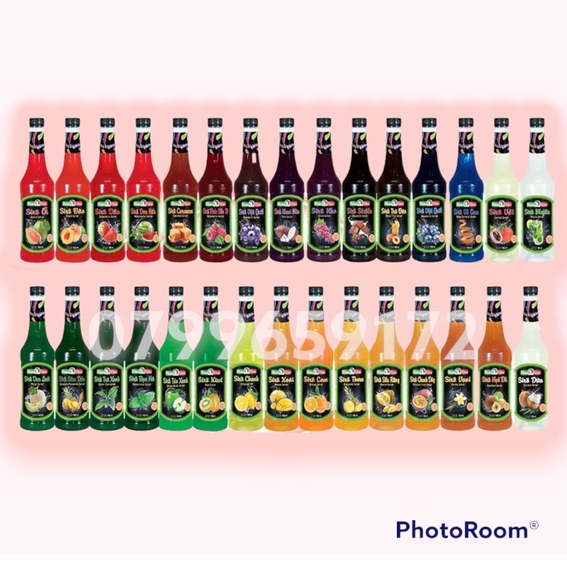 SIRO golden farm MAMA ROSA 700ml  đào dâu vải việt quất kiwi khoai môn đủ vị