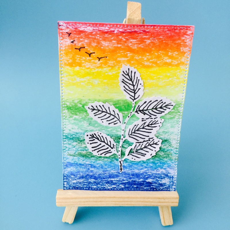 Khuôn Cắt Giấy Làm Từ Kim Loại Hình Cành Lá Trang Trí Scrapbook