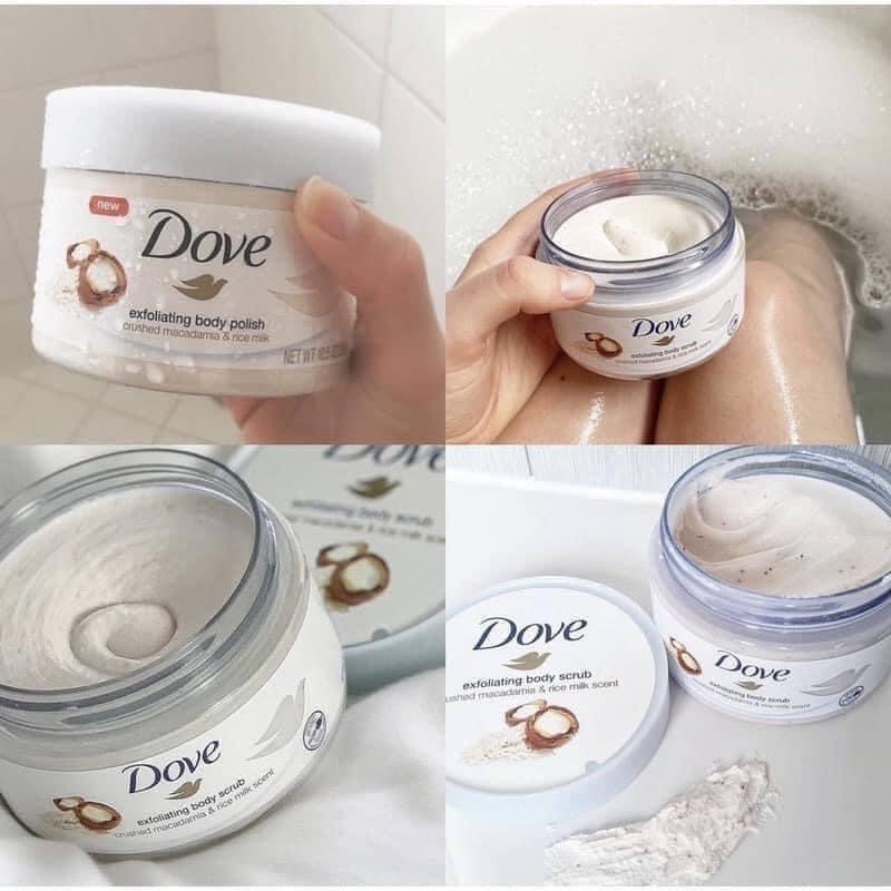 TẨY DA CHẾT  body Dove dưỡng ẩm da