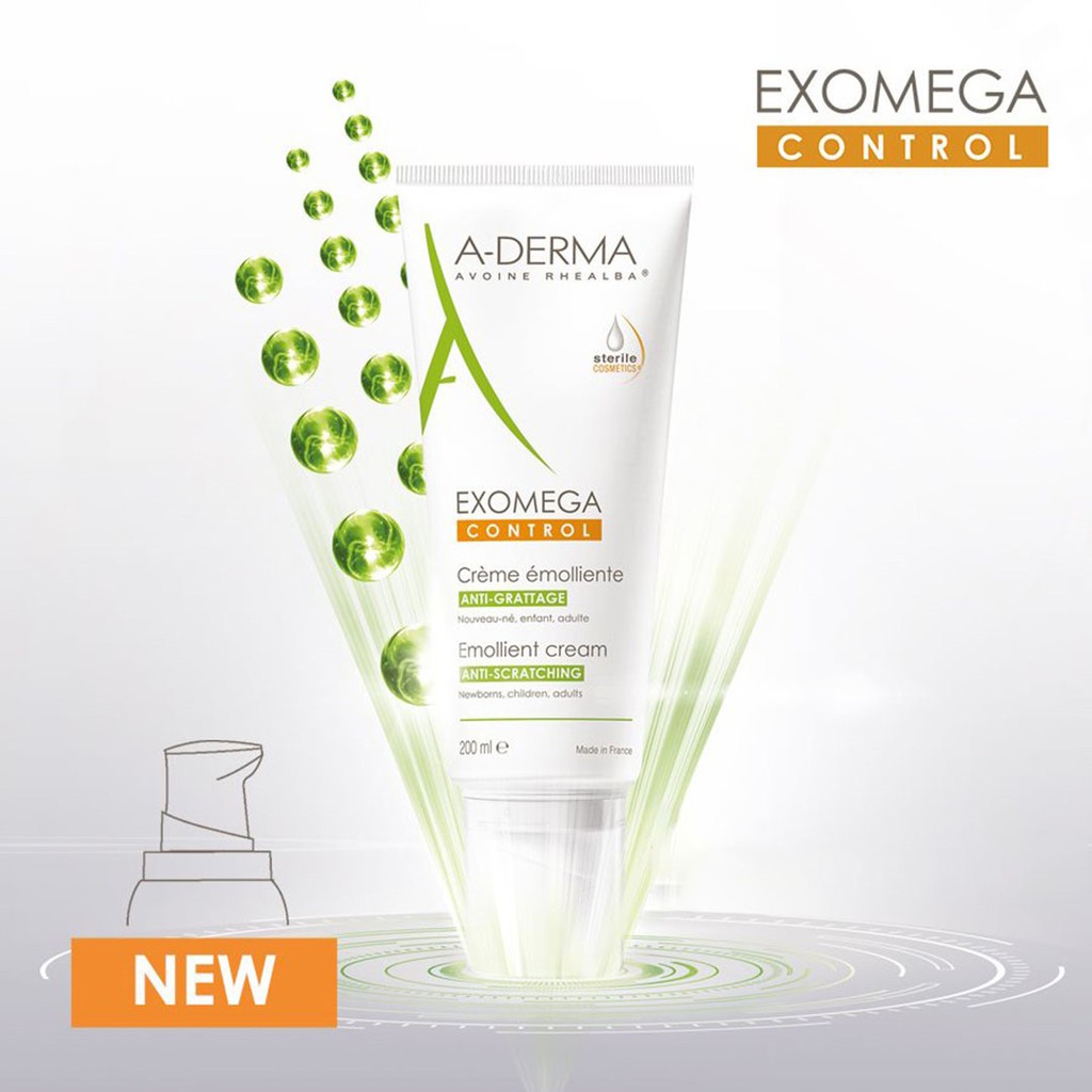 Kem dưỡng ẩm Aderma Exomega Control Emollient Cream Cho Da Viêm Cơ Địa Và Da Khô - 50ml - Skinfa.