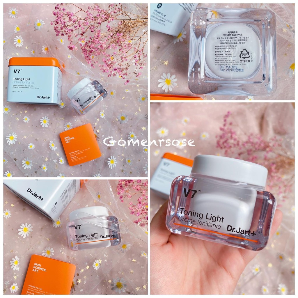 Kem Dưỡng Trắng Da,Tái Tạo Da V7 Toning Light DR.JART Hàn Quốc 50ml