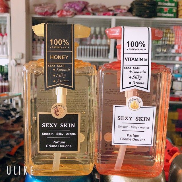 sữa tắm của Pháp màu Vàng S.skin chai 600ml