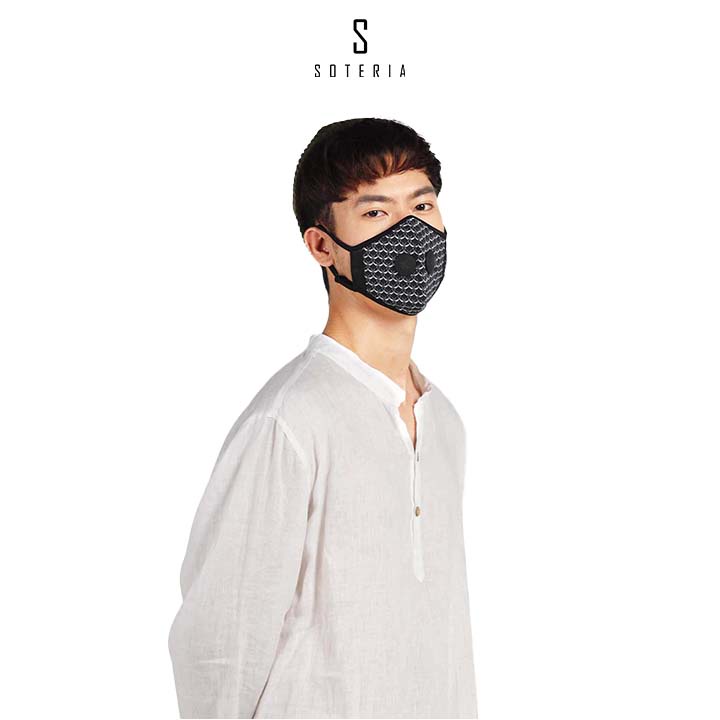 Khẩu trang tiêu chuẩn Quốc Tế SOTERIA Anchor ST003 - Bộ lọc N95 BFE PFE 99 lọc đến 99% bụi mịn 0.1 micro- Size S,M,L