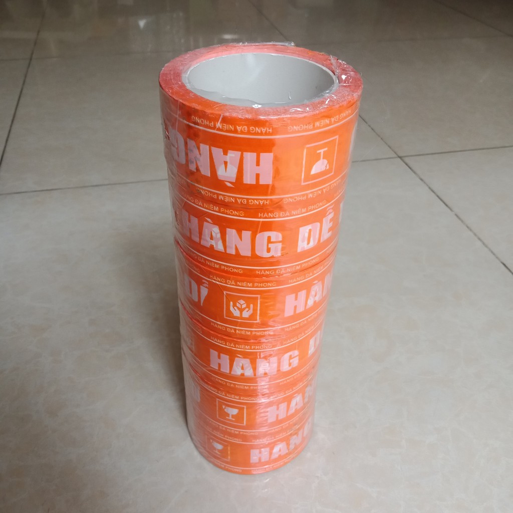 Cây băng keo hàng dễ vỡ màu cam Shopee - Siêu rẻ tại Quận Bình Tân