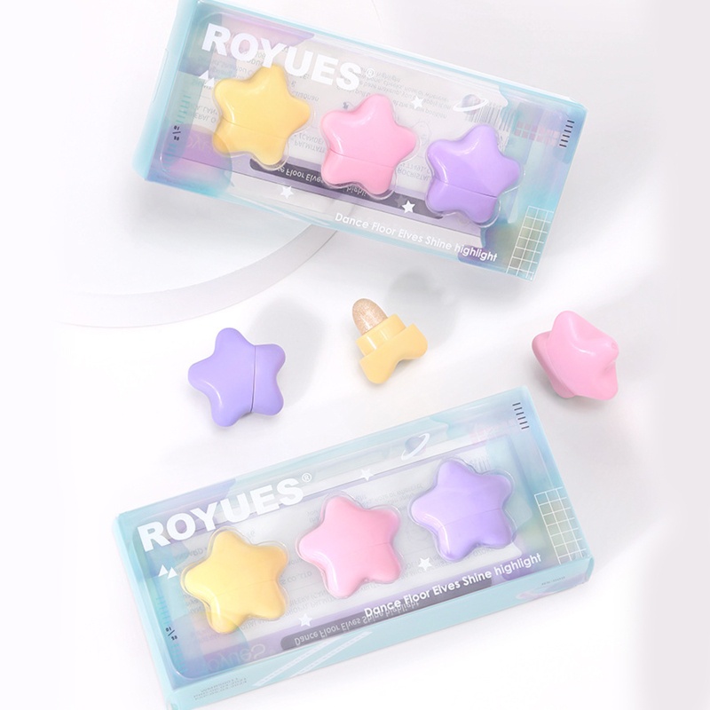 Set 3 Kem Bắt Sáng Và Tạo Khối Màu Sắc Tươi Sáng Cao Cấp