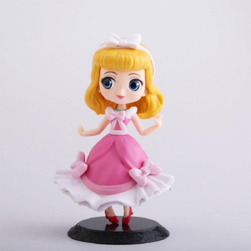 Set 100 Búp bê váy hồng trang trí bánh