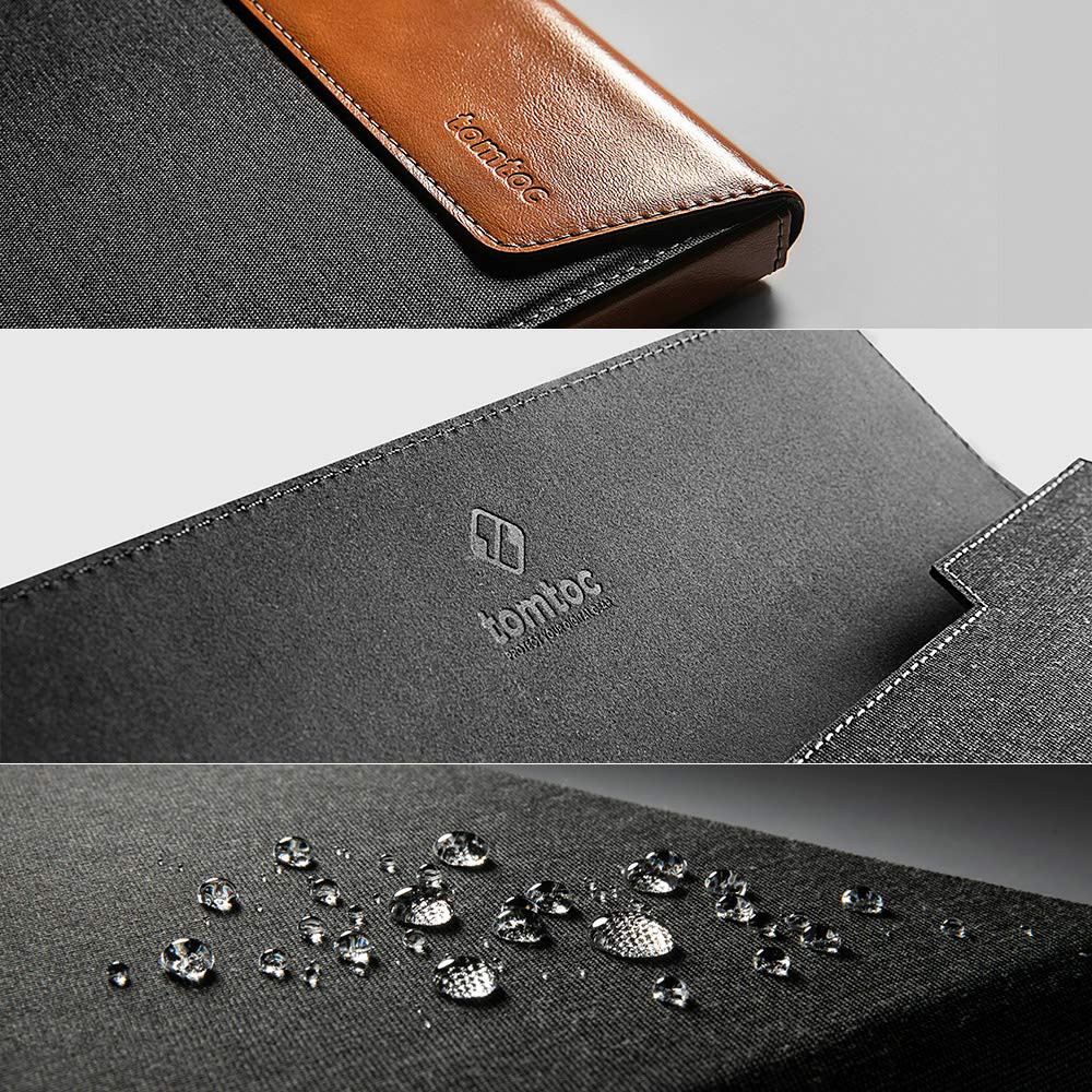 Túi chống sốc Tomtoc Premium Leather for Macbook, Surface  13&quot;/ 15&quot; / 16&quot; - H15