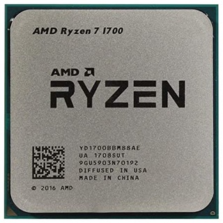 Cpu amd ryzen 7 1700 cũ, 8 cores 16 threads, socket am4