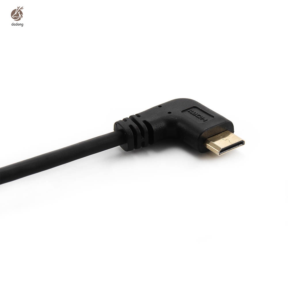 Dây cáp kết nối HDMI mini 1080P với đầu cắm bẻ góc vuông