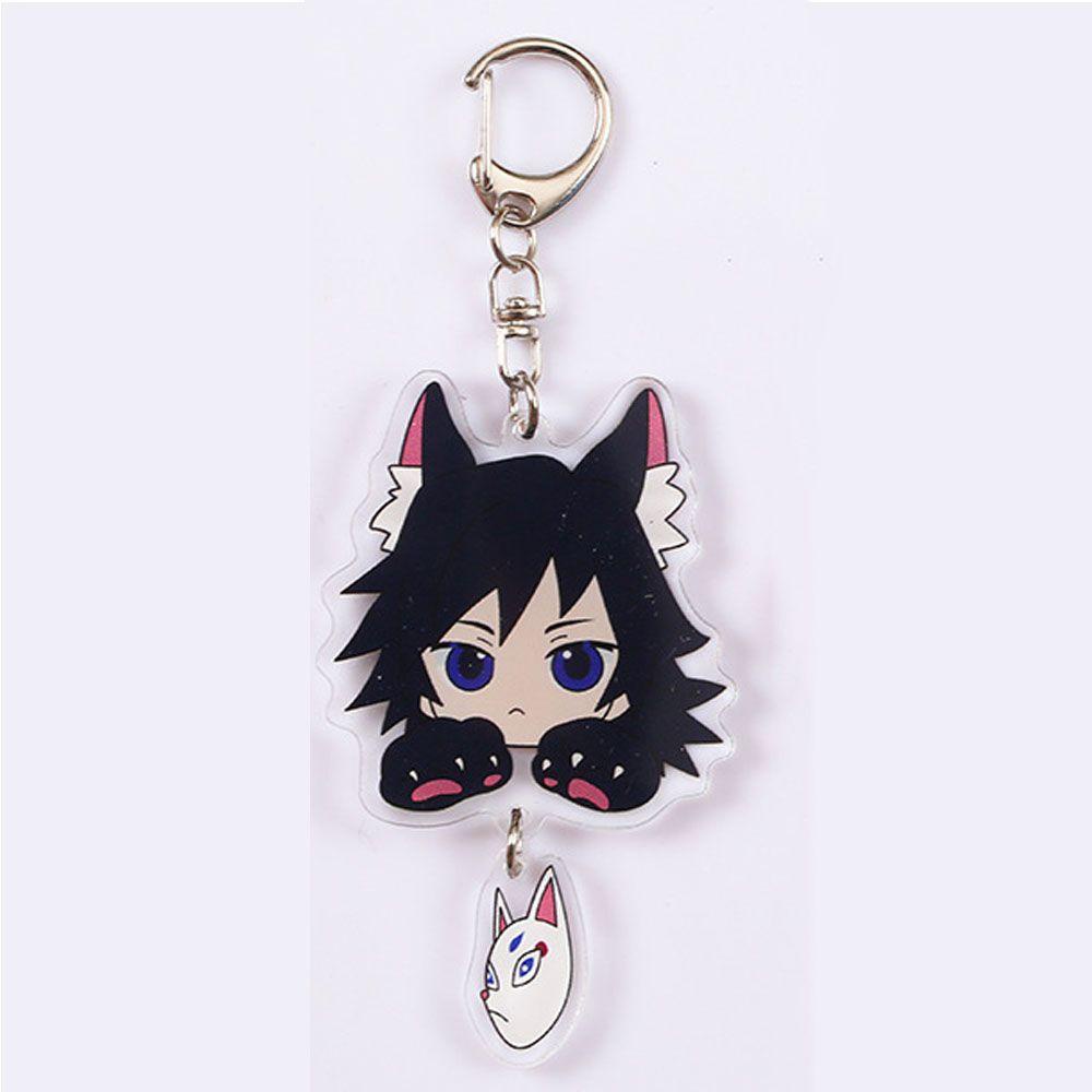 Móc Chìa Khóa Bằng PVC Hình Nhân Vật Anime Tanjirou Zenitsu Trinket Trong Demon Slayer WMES15H