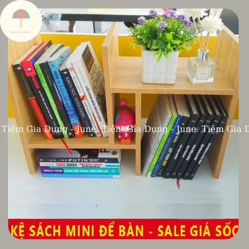 🌟Miễn Ship🌟 Kệ sách gỗ để bàn lắp ghép đa năng, giá sách để bàn tiện lợi giá rẻ gỗ MDF chống mối mọt