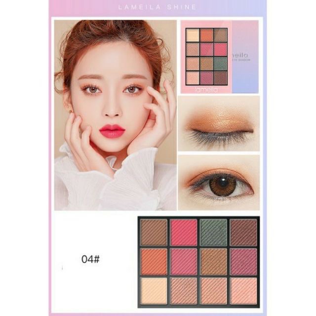 Bảng Phấn Mắt 12 ô LAMEILA EYESSHADOW COLOR SCHOOL FASHION