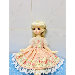 Có sẵn đầm bjd 1/4 big baby lolita dress