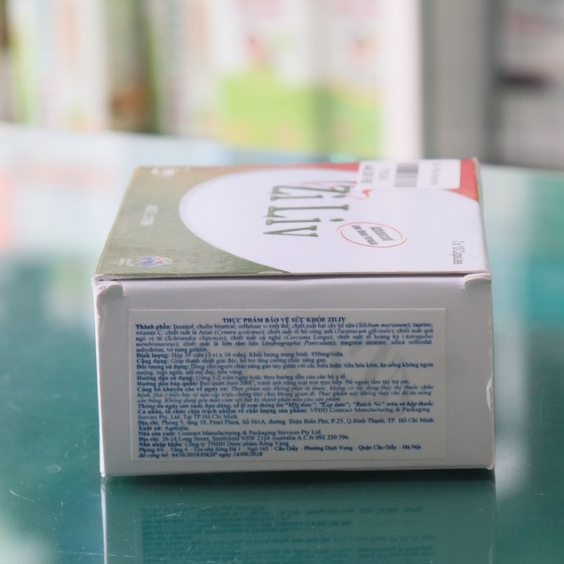 Viên bổ gan Zi liv CMPS- Hỗ trợ thanh nhiệt, giải độc, tăng cường chức năng gan (30 viên)